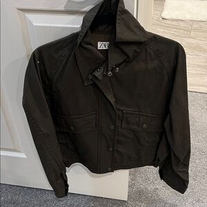 Zara Women's Dark Utility Jacket